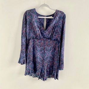 Ella Moss Purple Paisley Romper - S